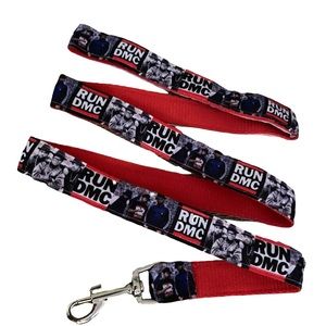 RUN DMC rapper leash hip hop rap red  pit bull designer dog cat gold